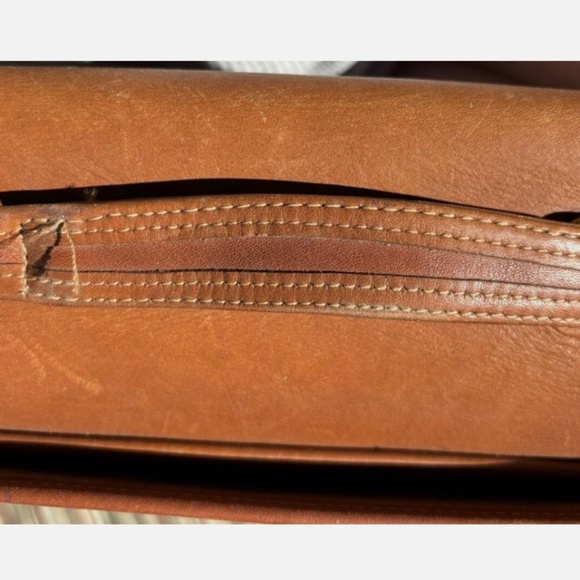 Vintage Coach tan glove leather messenger bag - Picture 5 of 6